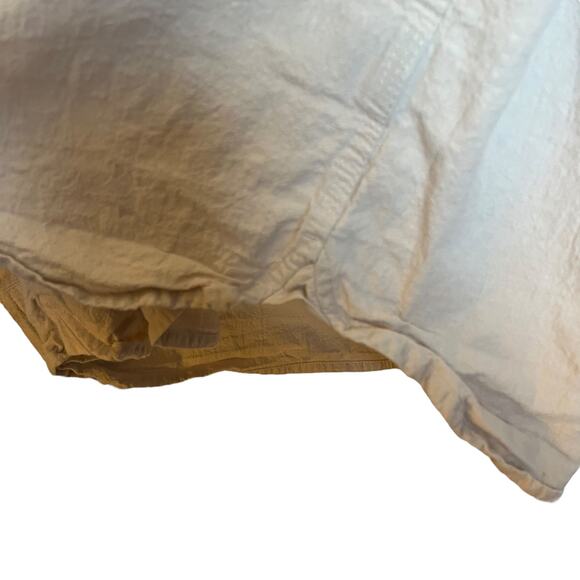 Flint and Tinder Cotton Linen Shirt Salt Cream Tan Button Down Long Sleeve XXL - Picture 7 of 9